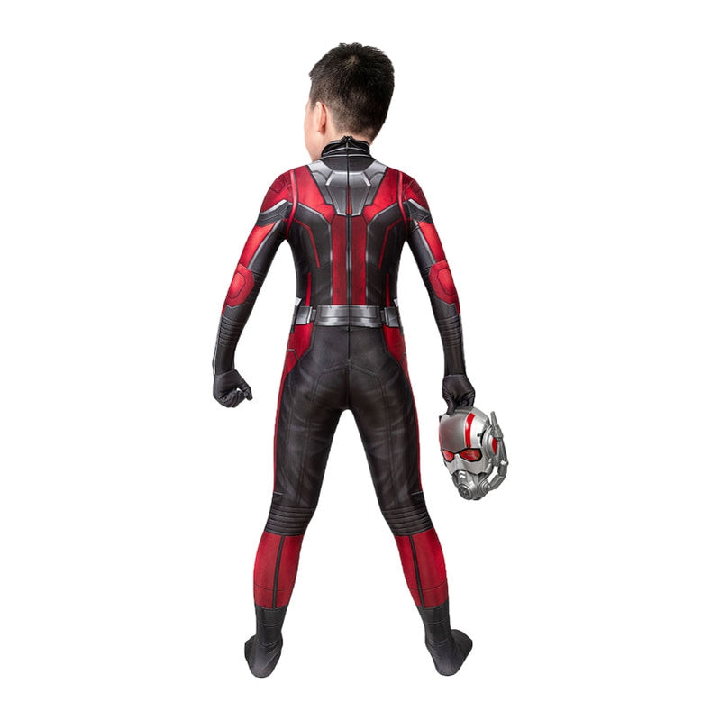 Movie Ant Man and the Wasp Ant-Man Jumpsuit Cosplay Costume for Child