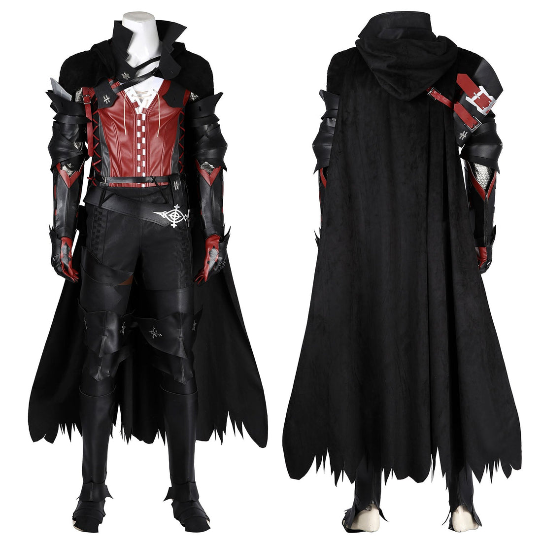 FF16 Final Fantasy XVI Clive Rosfield Male Leather Cosplay CostumesThemed Carnival Party Outfit