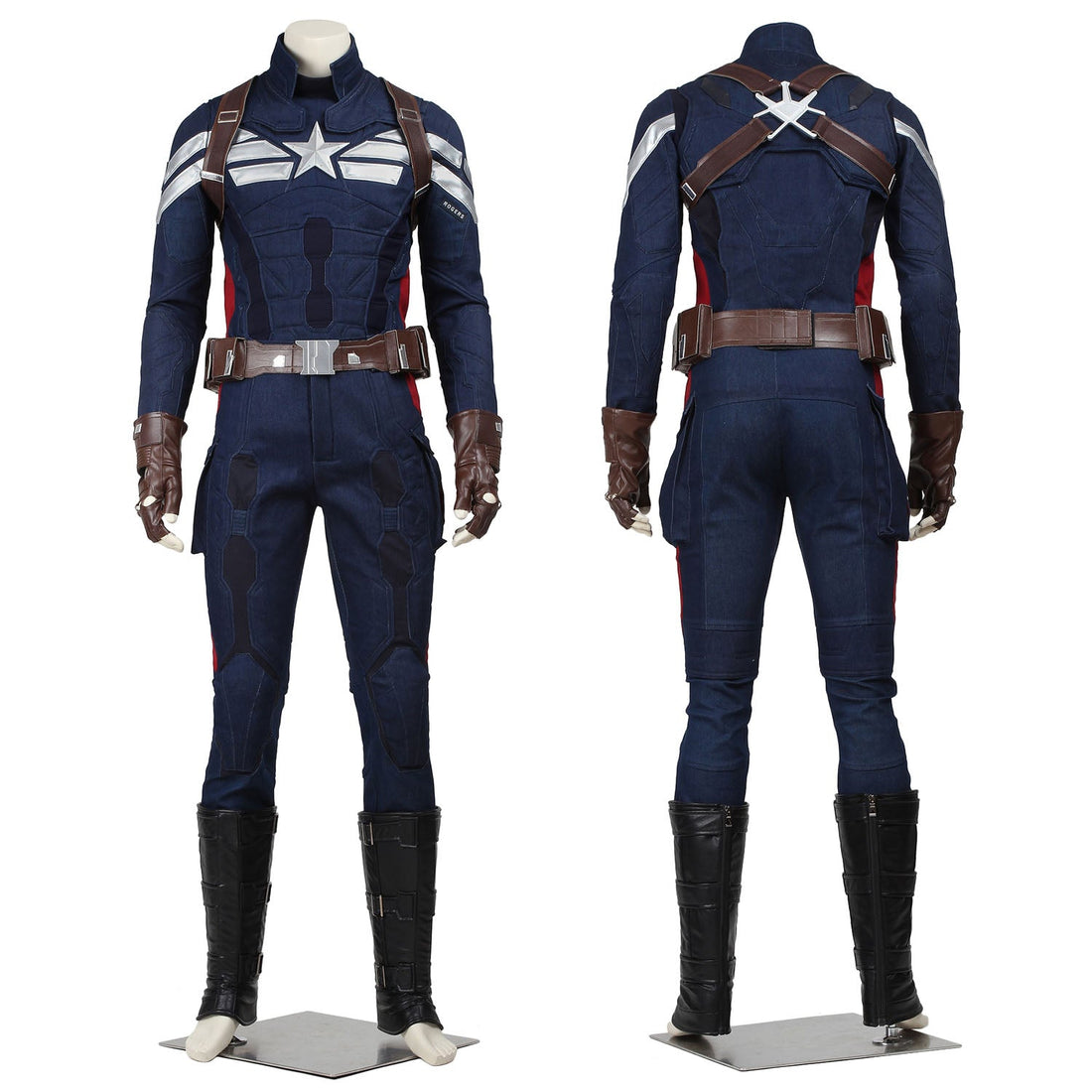Captain America 2 The Winter Soldier Steve Rogers Male Cosplay CostumesThemed Carnival Party Outfit
