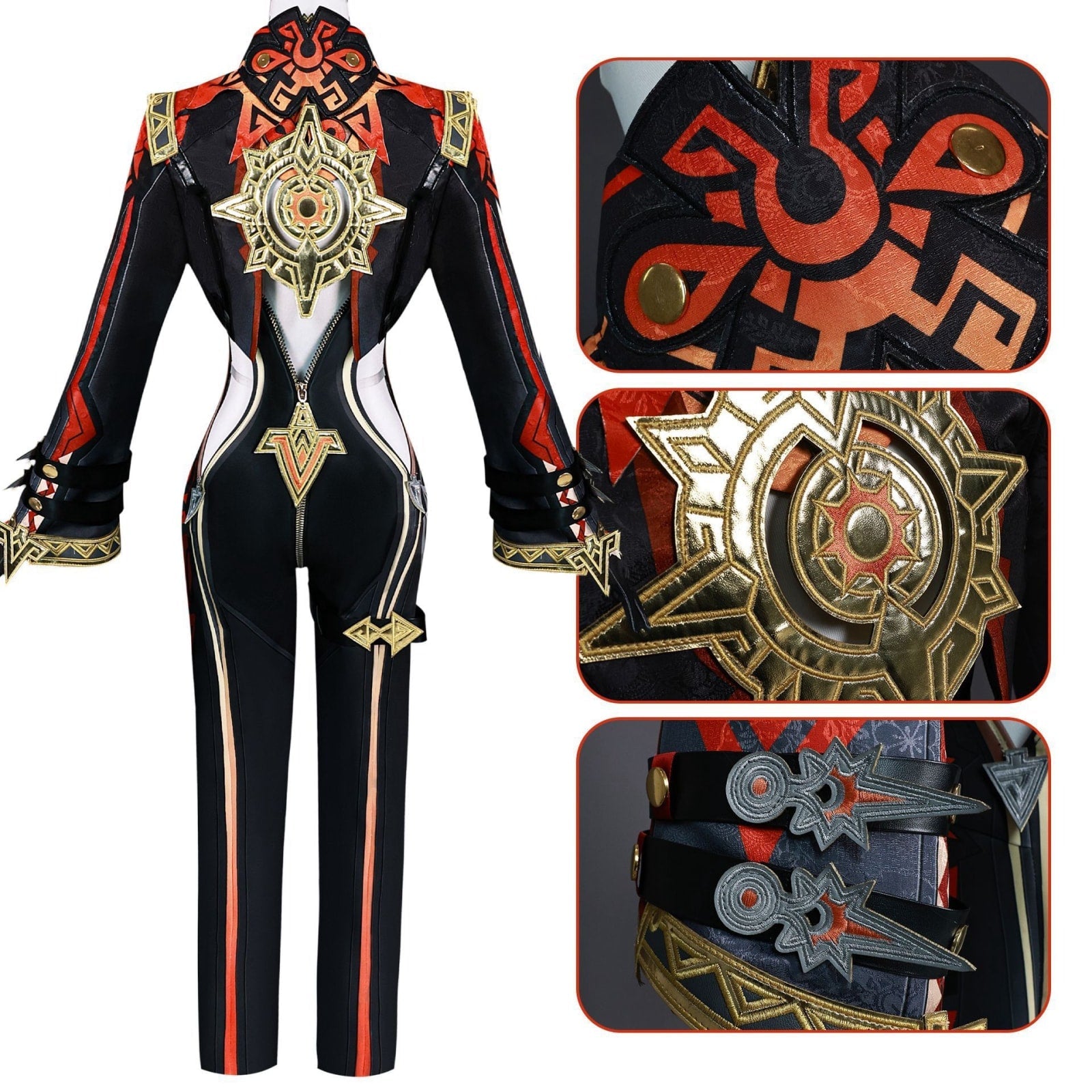 Genshin Impact Pyro Archon Mavuika The Seven Gods Cosplay Costumes