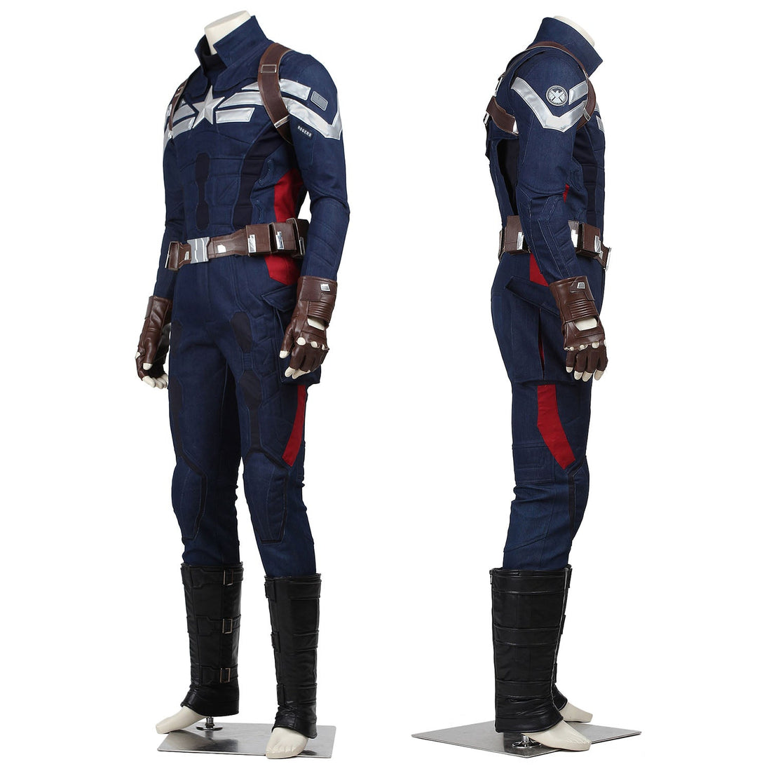 Captain America 2 The Winter Soldier Steve Rogers Male Cosplay CostumesThemed Carnival Party Outfit