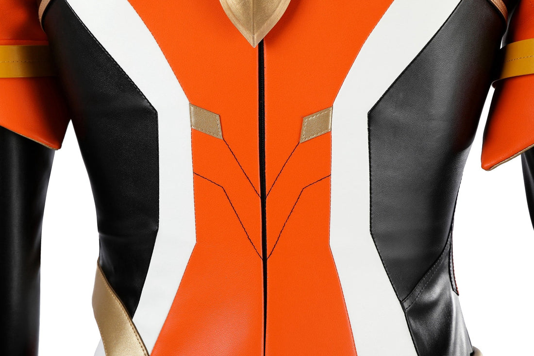 Overwatch Anran Orange Outfit Top Level Fullset Cosplay CostumesThemed Carnival Party Outfit