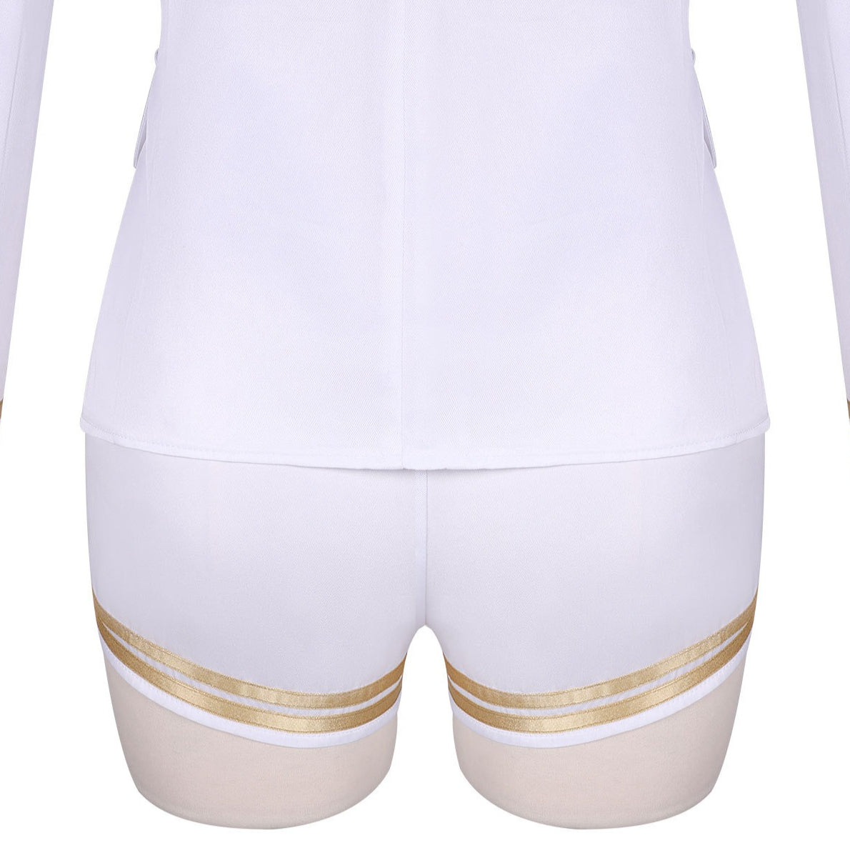 K-Pop Girl IVE Jang Won Young Same Style White Sailor Navy Uniform Stage Outfit