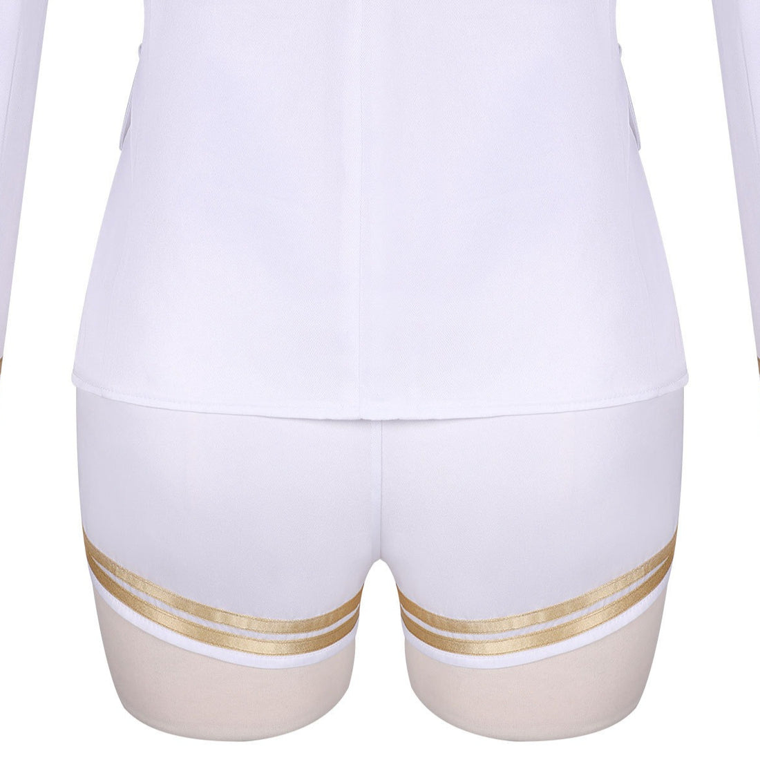 K-Pop Girl IVE Jang Won Young Same Style White Sailor Navy Uniform Stage Outfit