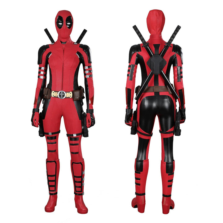 Deadpool 3 Lady Deadpool Film-grade Pro Full Set Cosplay CostumesThemed Carnival Party Outfit
