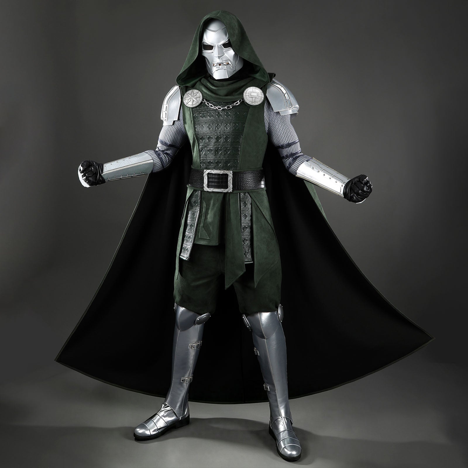 Avengers 5 Doomsday Doctor Doom Cosplay Costumes Halloween Theme Party OutfitsThemed Carnival Party Outfit