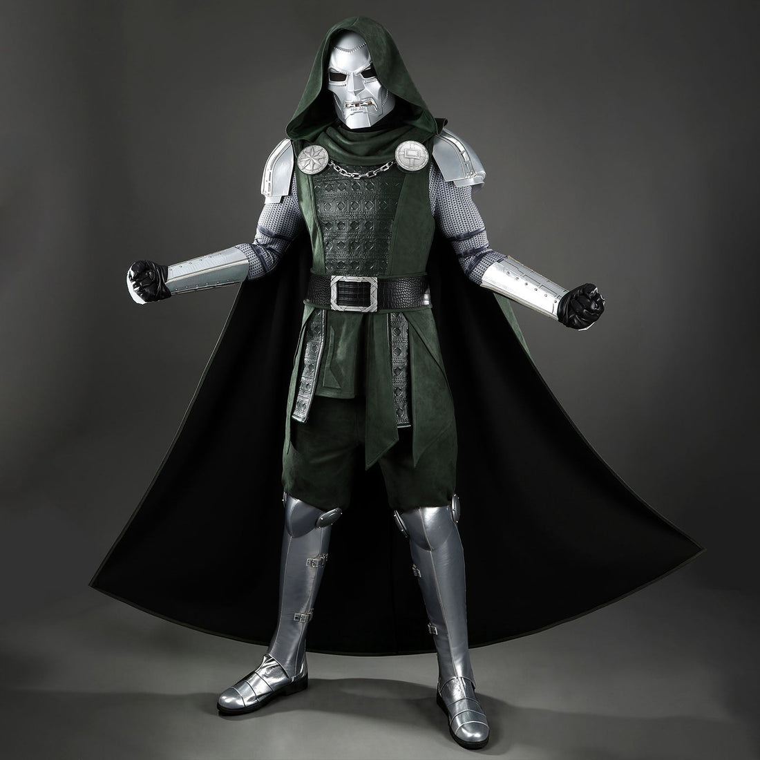 Avengers 5 Doomsday Doctor Doom Cosplay Costumes Halloween Theme Party OutfitsThemed Carnival Party Outfit