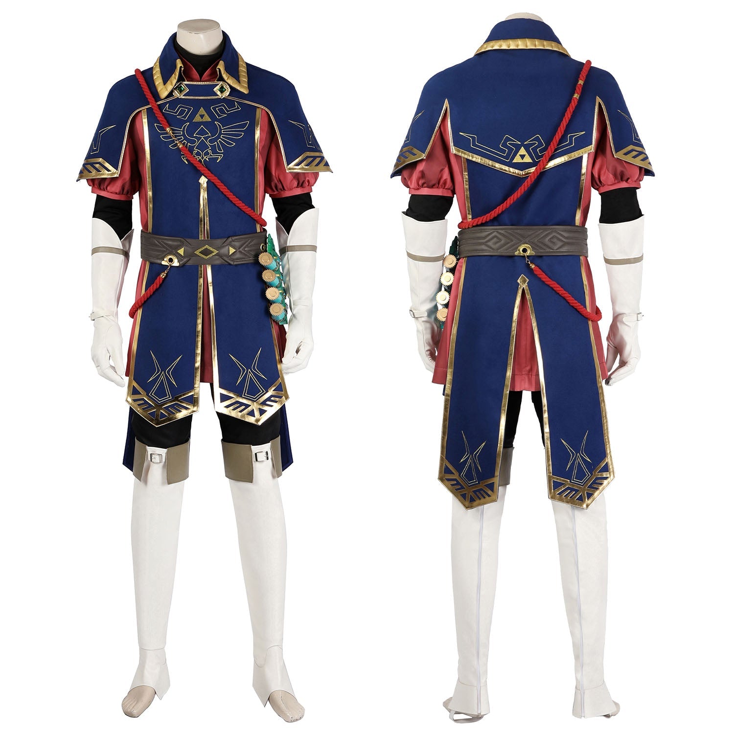 The Legend of Zelda Tears of the Kingdom Link Royal Guard Uniform CostumesThemed Carnival Party Outfit