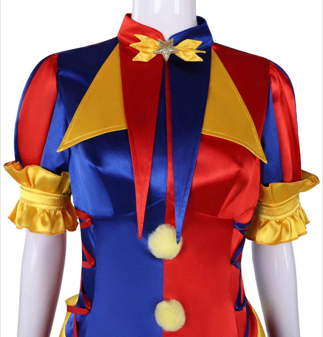 The Amazing Digital Circus Jester Pomni Joker Cosplay Costumes Halloween Party Clown Outfit