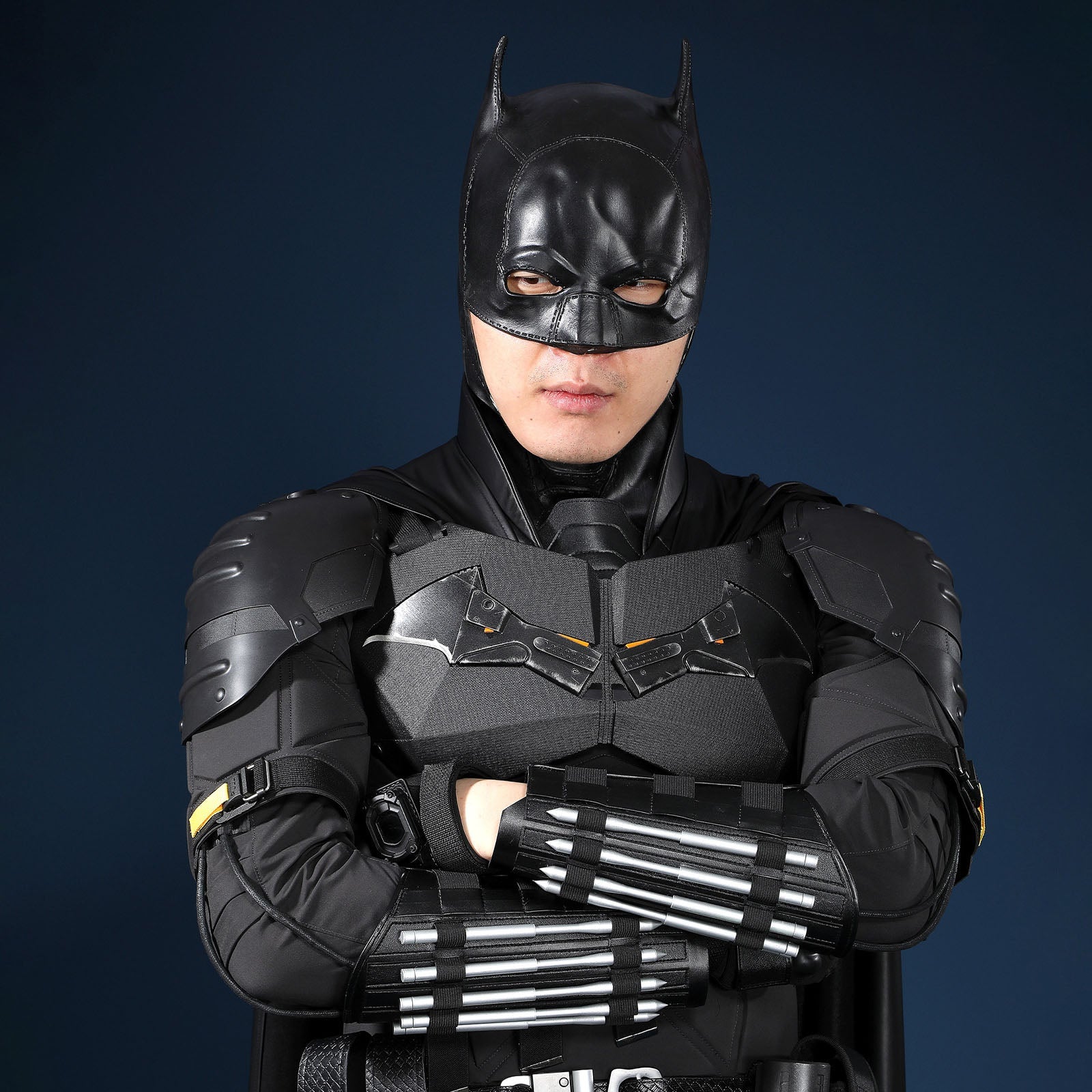 The Batman 2022 Bruce Wayne Cosplay Costumes Robert Pattinson Halloween Themed Party OutfitsThemed Carnival Party Outfit