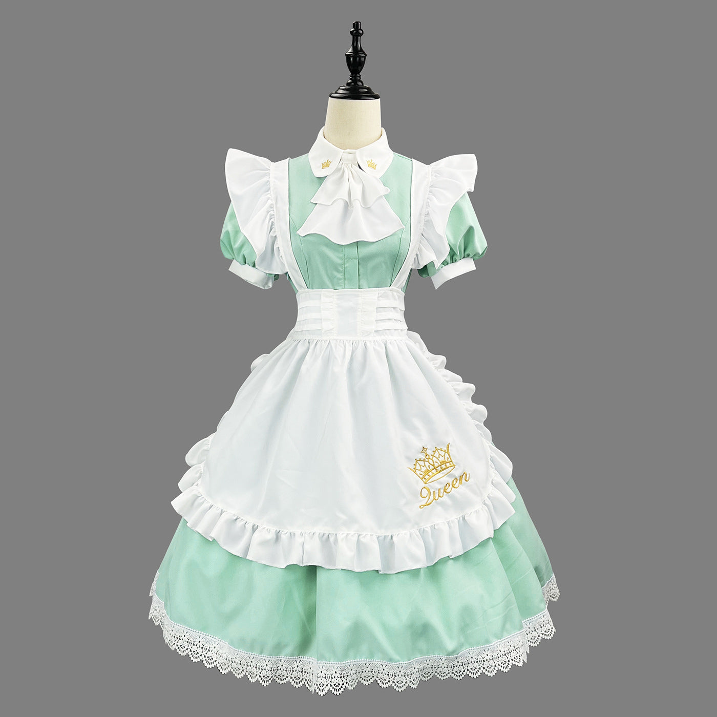 British Queen Maid Outfit Long Dress Lolita Cosplay Costume