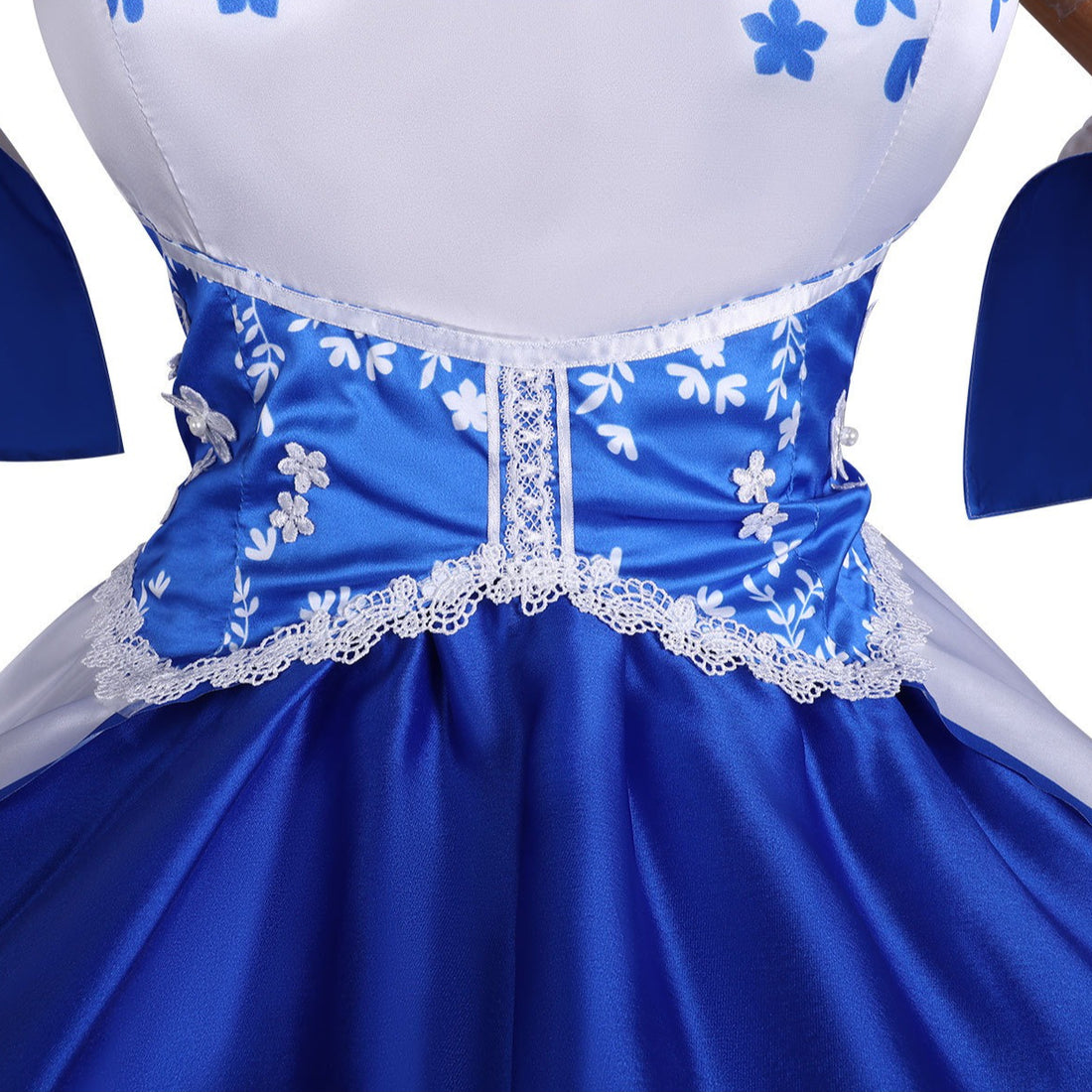 Identity V Perfumer Vera Nair Blue Floral Dress Cosplay Costumes