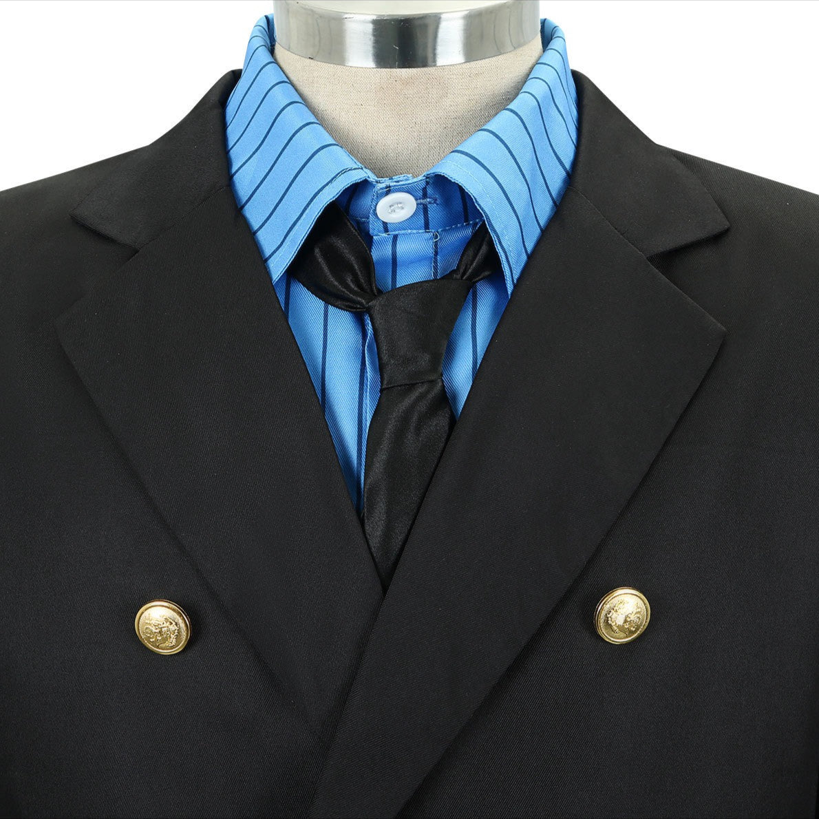 Navigation Sanji Cosplay Costume Blue Yellow Uniform One Piece Halloween Outfit for Men