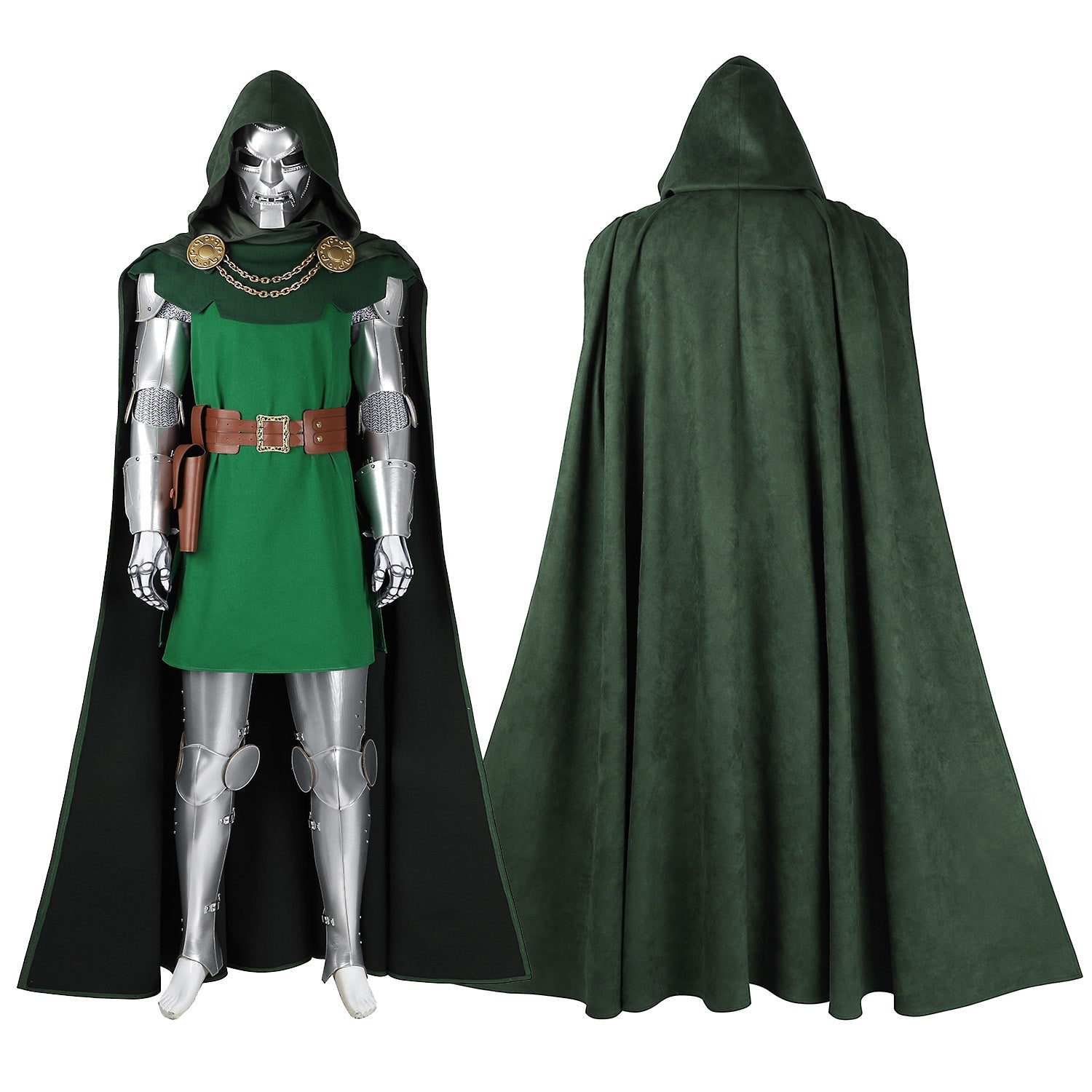 Fantastic Four Doctor Doom Battle Suit Full Set Top Cosplay CostumesThemed Carnival Party Outfit