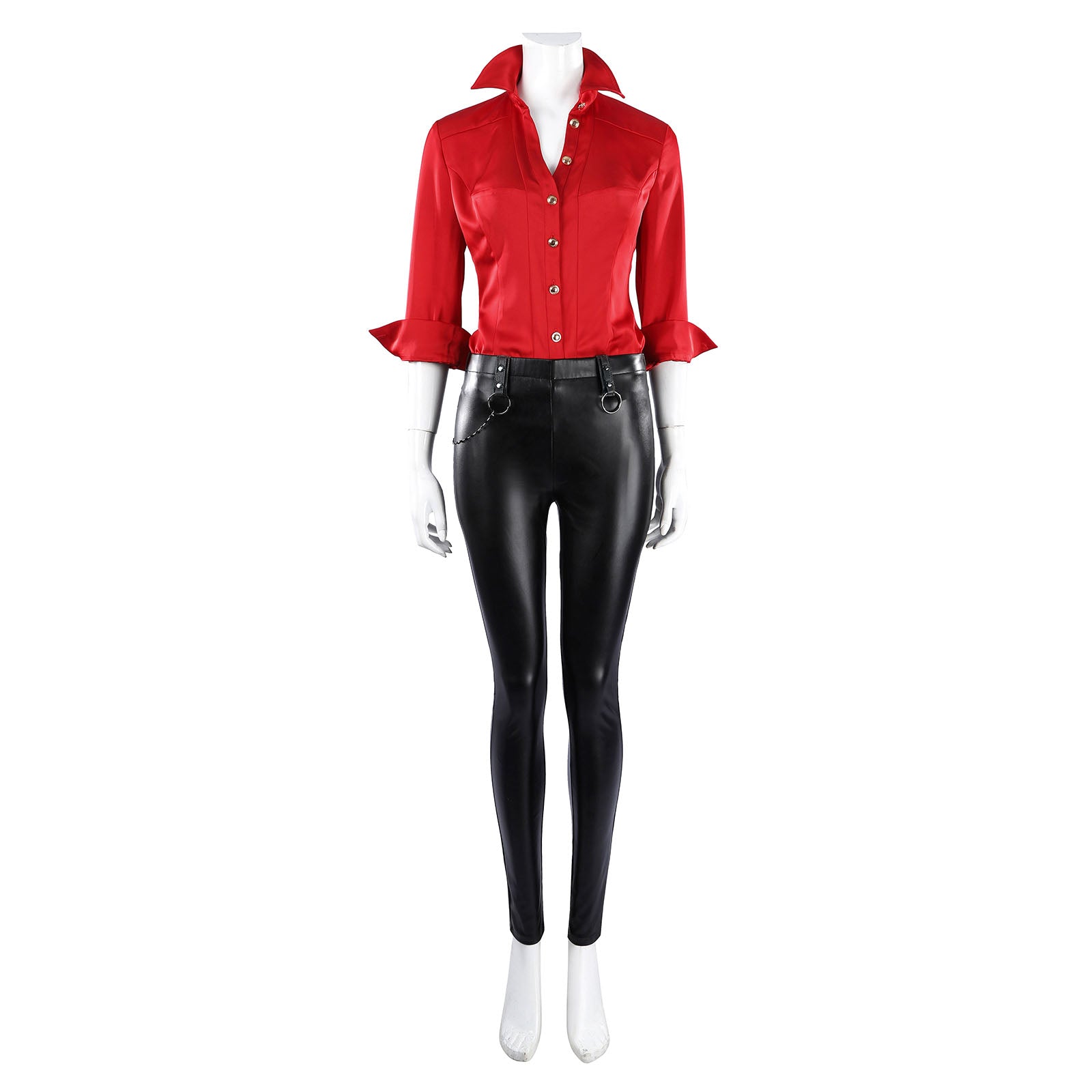 Resident Evil 6 Ada Wong Red Shirt Fullset Cosplay CostumesThemed Carnival Party Outfit