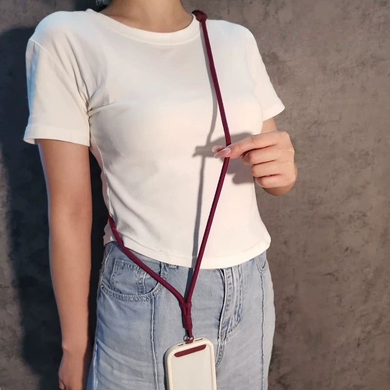 Rotatable Buckle Crossbody Neck Phone Strap with Tether Tabs – Adjustable Wristlet & Hand Lanyard
