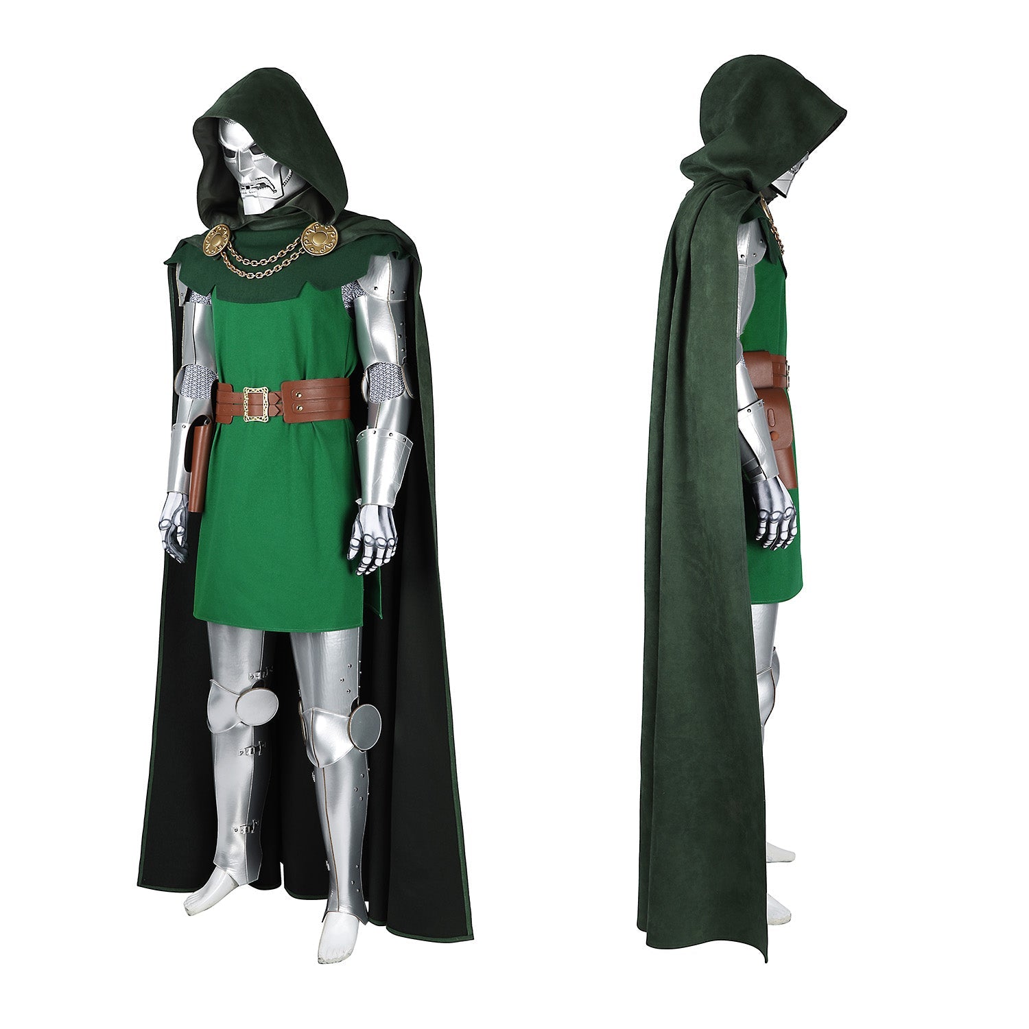 Fantastic Four Doctor Doom Battle Suit Full Set Top Cosplay CostumesThemed Carnival Party Outfit