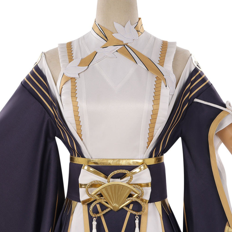 Zenless Zone Zero Hoshimi Miyabi Dignified Blossom Skin Cosplay Costumes Themed Carnival Outfit