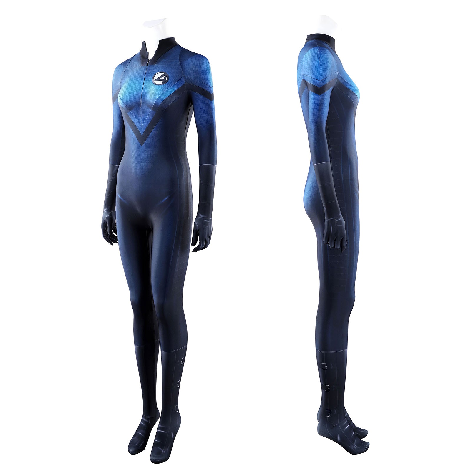 Fantastic Four Invisible Woman Cosplay Costumes Women's Jumpsuit for Halloween Themed Carnival PartyThemed Carnival Party Outfit
