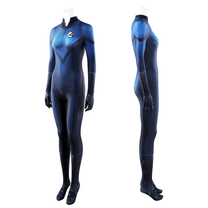 Fantastic Four Invisible Woman Cosplay Costumes Women's Jumpsuit for Halloween Themed Carnival PartyThemed Carnival Party Outfit