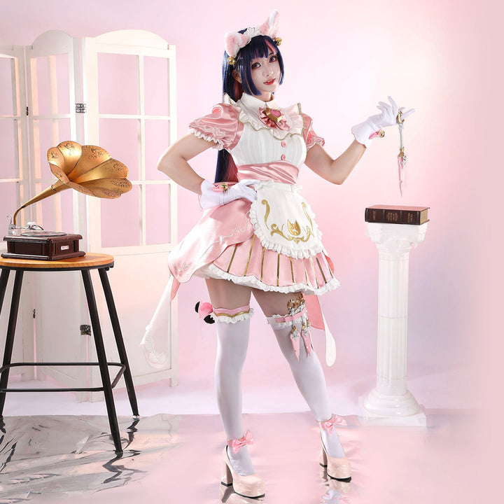 Overwatch Kiriko Kamori Cat Maid Cosplay Costumes Women's Lolita Dress Themed Carnival OutfitsThemed Carnival Party Outfit
