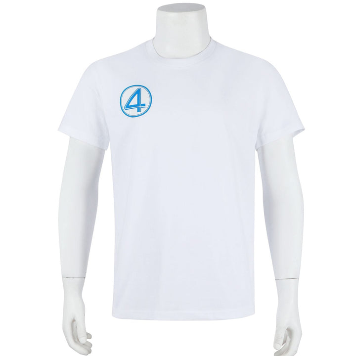 Marvel Rivals Fantastic Four First Steps White T-shirt Cosplay CostumesThemed Carnival Party Outfit