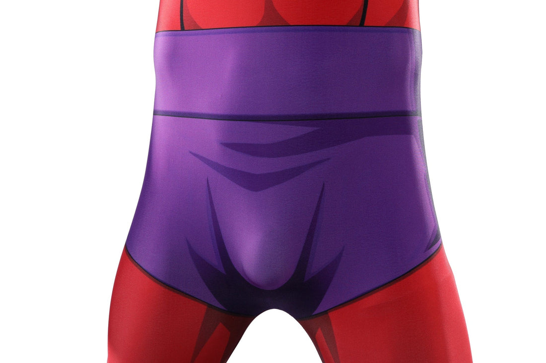 X-Men '97 Magneto Jumpsuit with Cloak Helmet Cosplay CostumesThemed Carnival Party Outfit