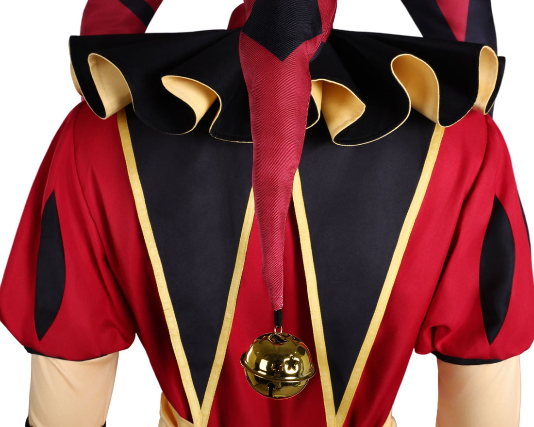 The Freak Circus Pierrot Harlequin Jester Cosplay Costumes Halloween Clown Carnival Party Outfit