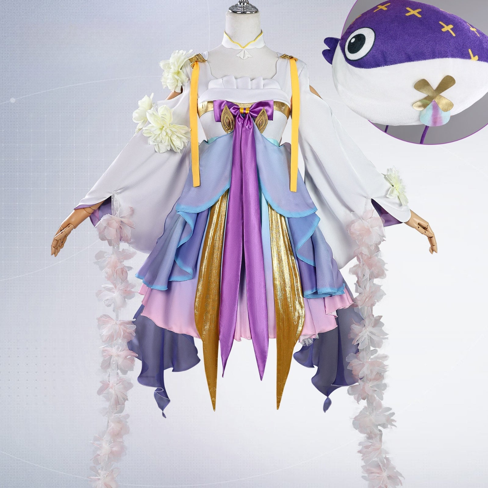 Game Honor of Kings Dolia Phantom Pearl Merfolk Cosplay Costumes