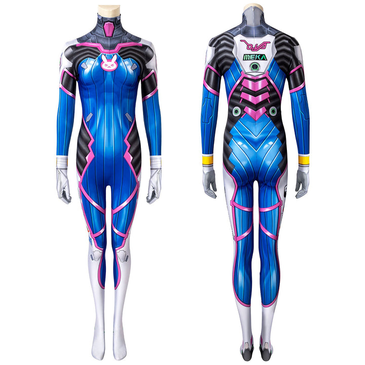OW Overwatch D.Va Hana Song Female Jumpsuit Cosplay CostumesThemed Carnival Party Outfit