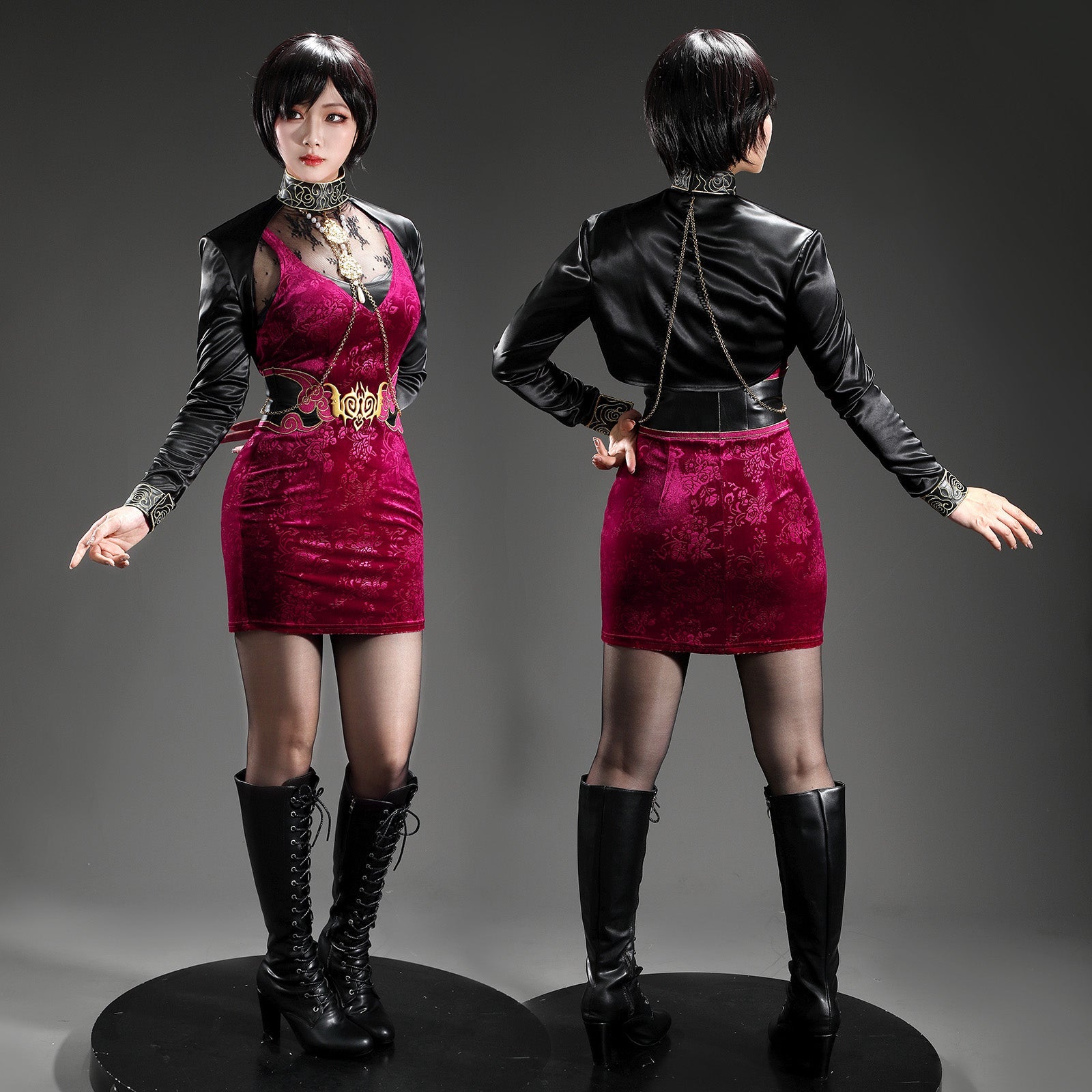 Resident Evil Requiem 30th Ada Wong Full Set Cosplay CostumesThemed Carnival Party Outfit