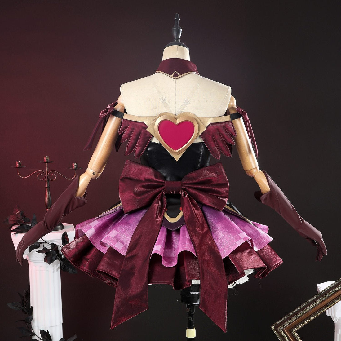 Overwatch 2 Magical Girl Juno Red Black Full Set Cosplay CostumesThemed Carnival Party Outfit