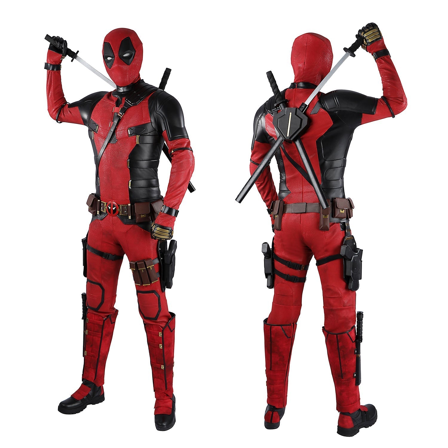 Deadpool 3 Deadpool Film-grade Pro Full Set Cosplay CostumesThemed Carnival Party Outfit