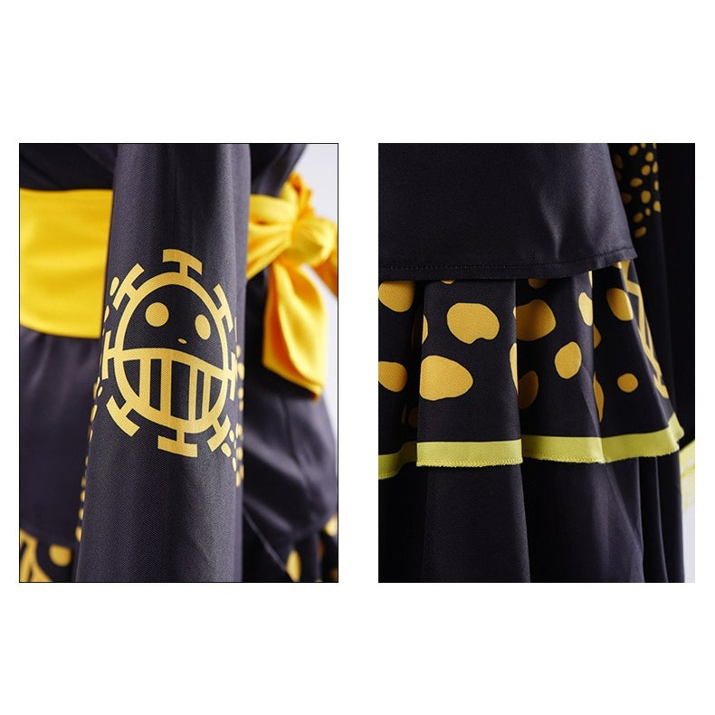 Navigation Trafalgar D. Water Law Cosplay Genderbend One Piece Kimono Women Halloween Dress