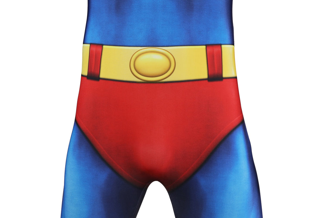 Superman 1978 Moive Christopher Reeve Male Jumpsuit Cosplay Costumes