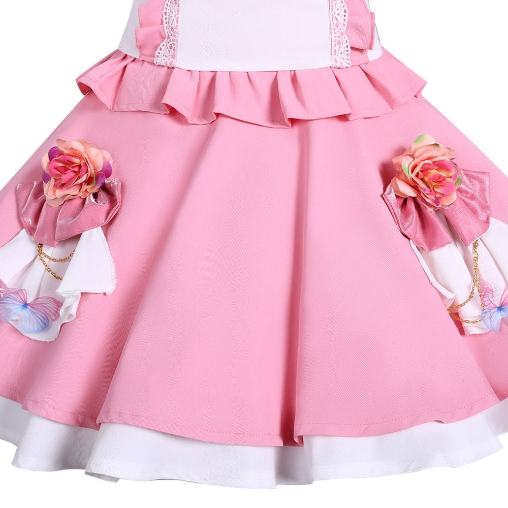 Star Activity Nijino Yume S4 Pink School Uniform Cosplay Costume Women's Academy Suit