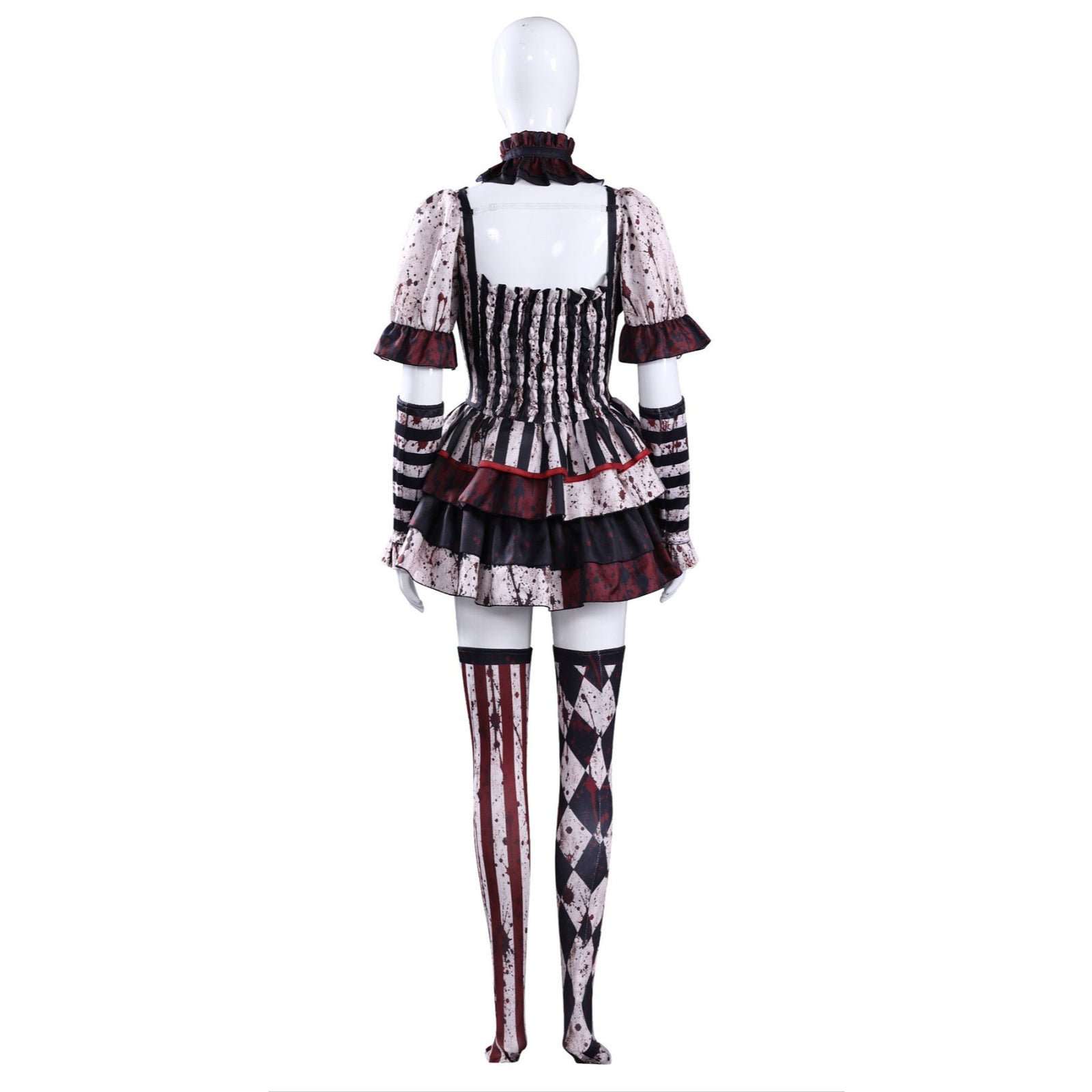 Killer Terrifier Clown Bloodstained Premium Edition Cosplay Costume Halloween Party Joker Outfit