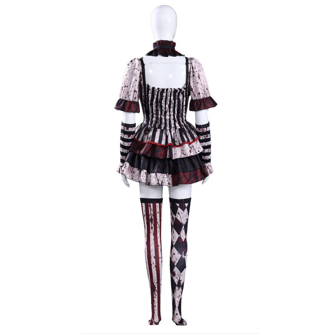 Killer Terrifier Clown Bloodstained Premium Edition Cosplay Costume Halloween Party Joker Outfit