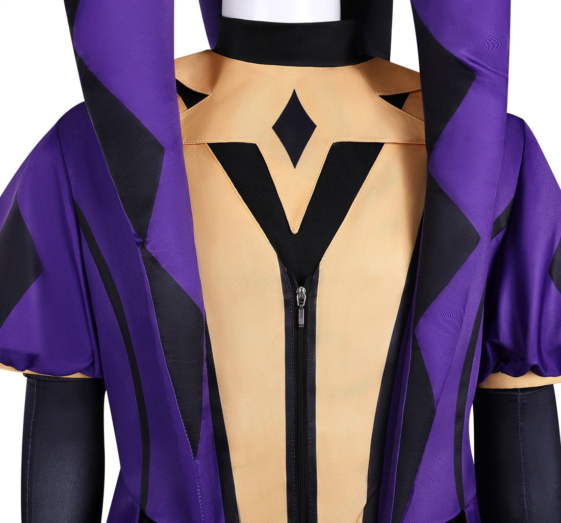 The Freak Circus Pierrot Harlequin Jester Cosplay Costumes Halloween Clown Carnival Party Outfit