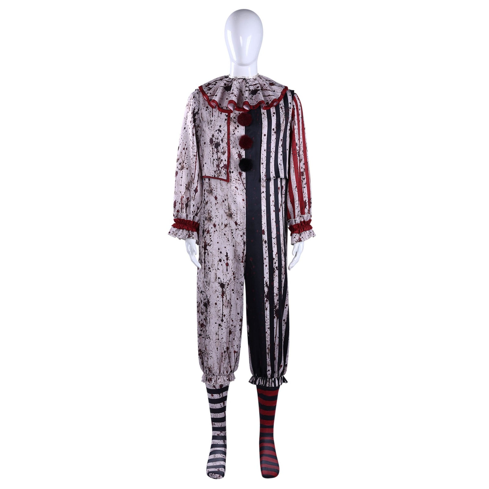 Killer Terrifier Clown Bloodstained Premium Edition Cosplay Costume Halloween Party Joker Outfit
