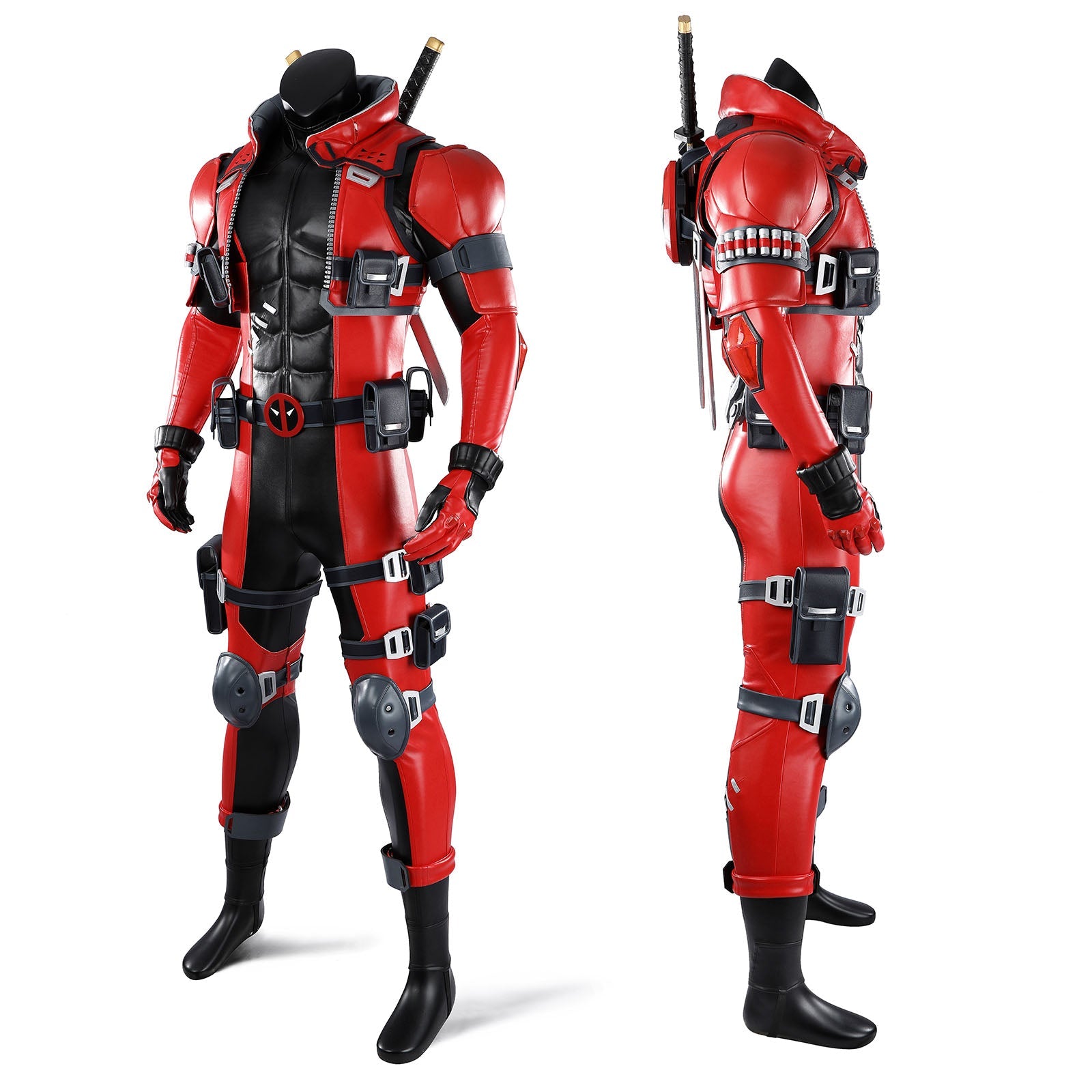 Marvel Rivals Deadpool Ver 2 Red Suit Top Level Cosplay CostumesThemed Carnival Party Outfit