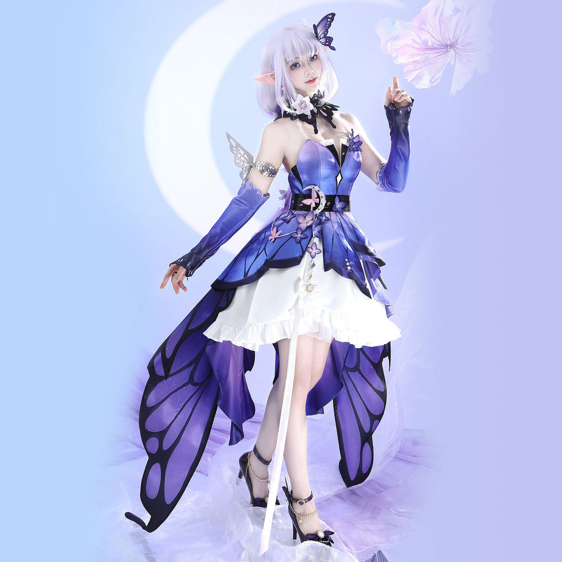 Honkai: Star Rail Castorice Skin Butterfly Suit Cosplay Costumes