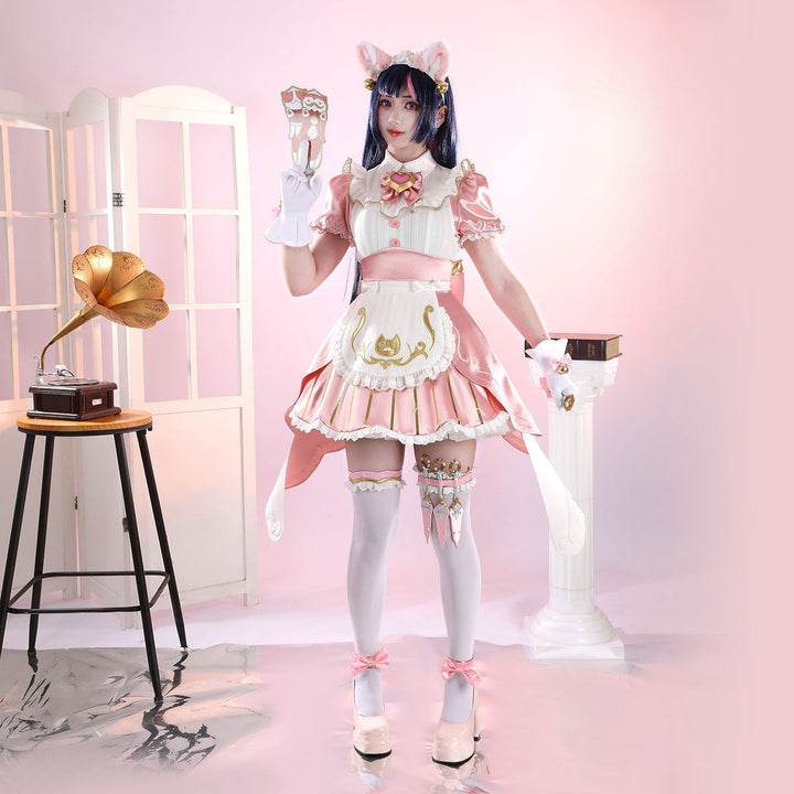 Overwatch Kiriko Kamori Cat Maid Cosplay Costumes Women's Lolita Dress Themed Carnival OutfitsThemed Carnival Party Outfit