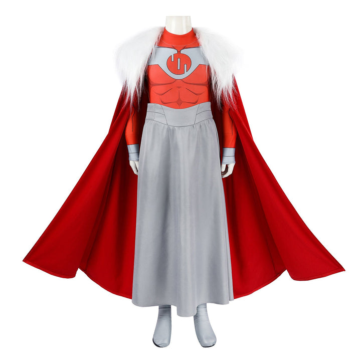 Invincible Thragg Kids Jumpsuit with Cloak Halloween Cosplay Costumes