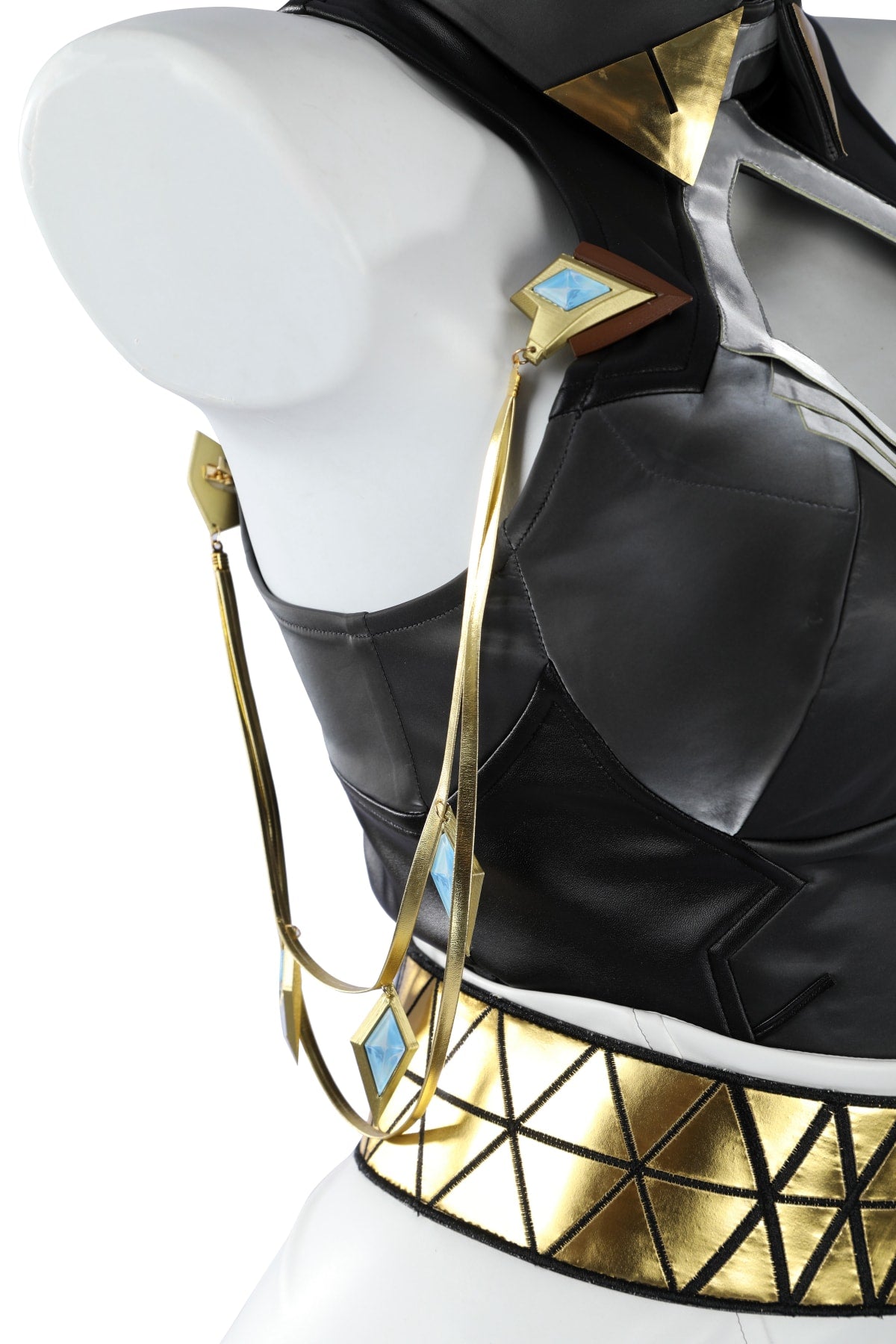 Overwatch Domina Golden Outfit Top Level Fullset Cosplay CostumesThemed Carnival Party Outfit