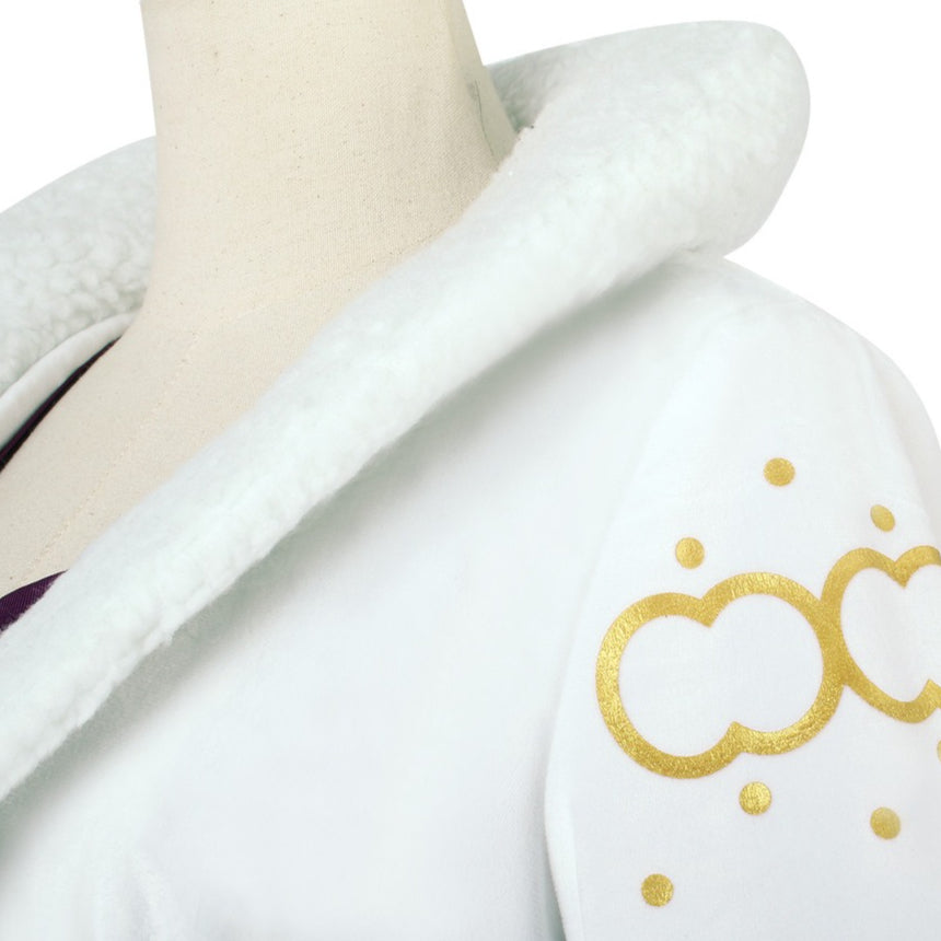 Anime Navigation Nico Robin Fur-collared Coat One Piece Cosplay Costumes