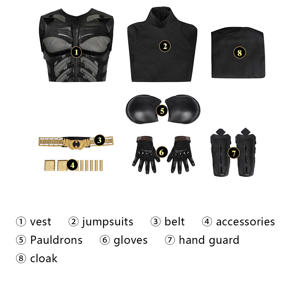 The Dark Knight Rises Batman Bruce Wayne Top Level Cosplay CostumesThemed Carnival Party Outfit