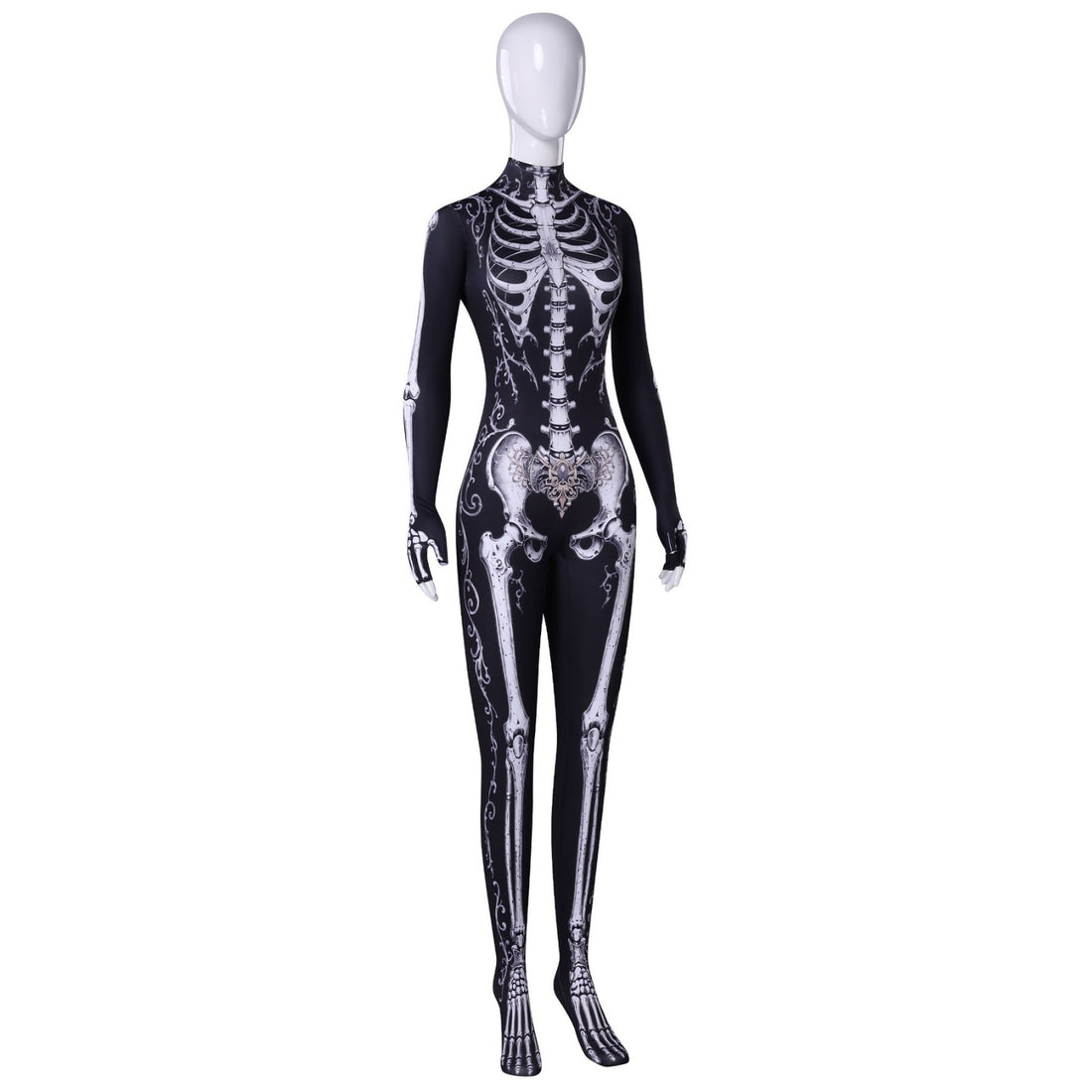 Halloween Skeleton Bodysuit Cosplay Costumes Women's Jumpsuit Themed Party Outfit