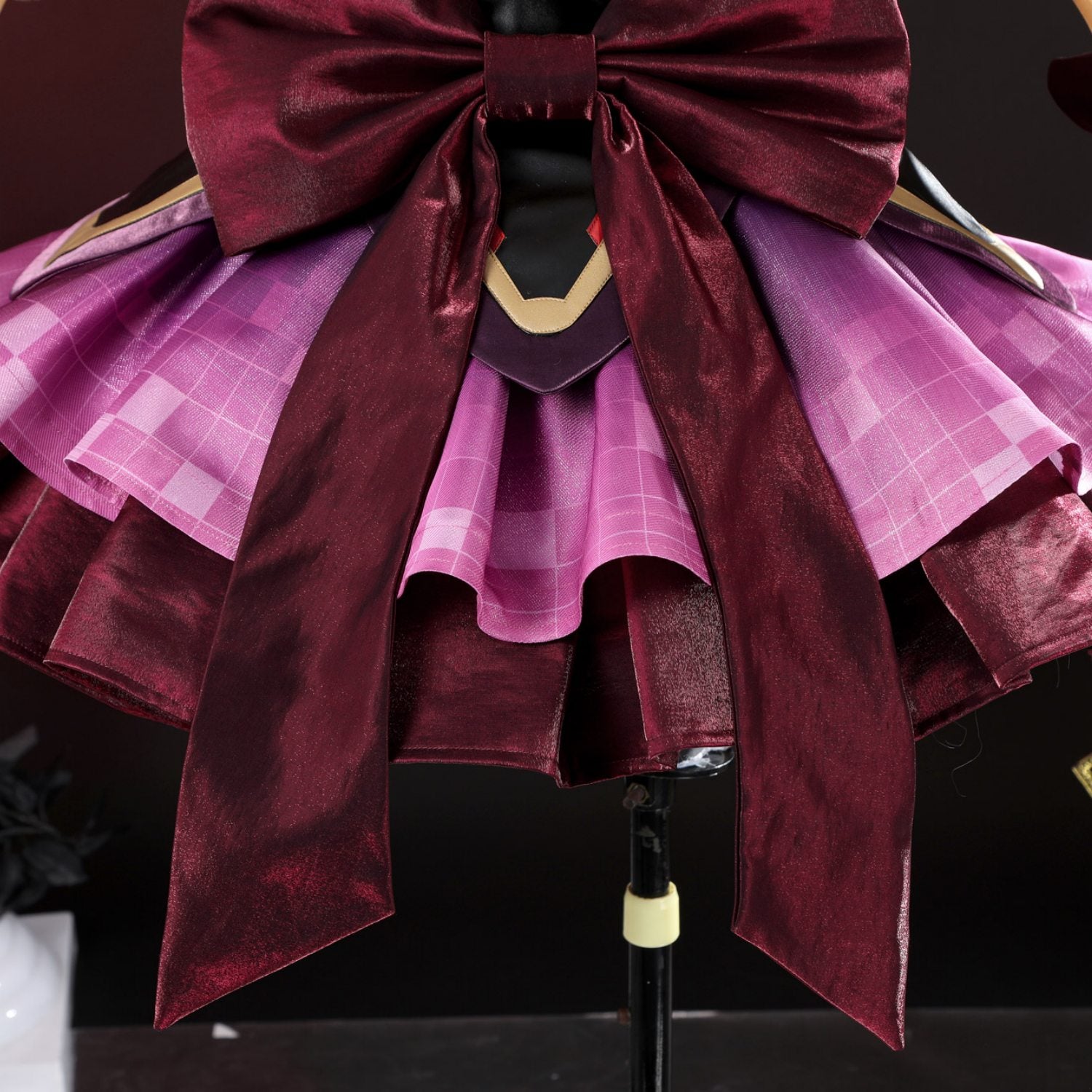 Overwatch 2 Magical Girl Juno Red Black Full Set Cosplay CostumesThemed Carnival Party Outfit