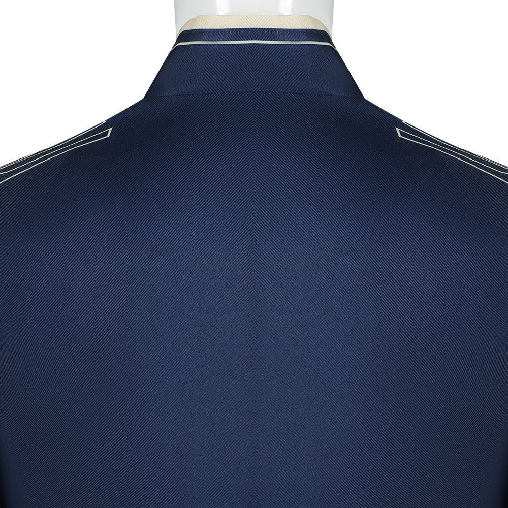 Wicked: For Good Prince Fiyero Navy Blue Suit Cosplay Costumes